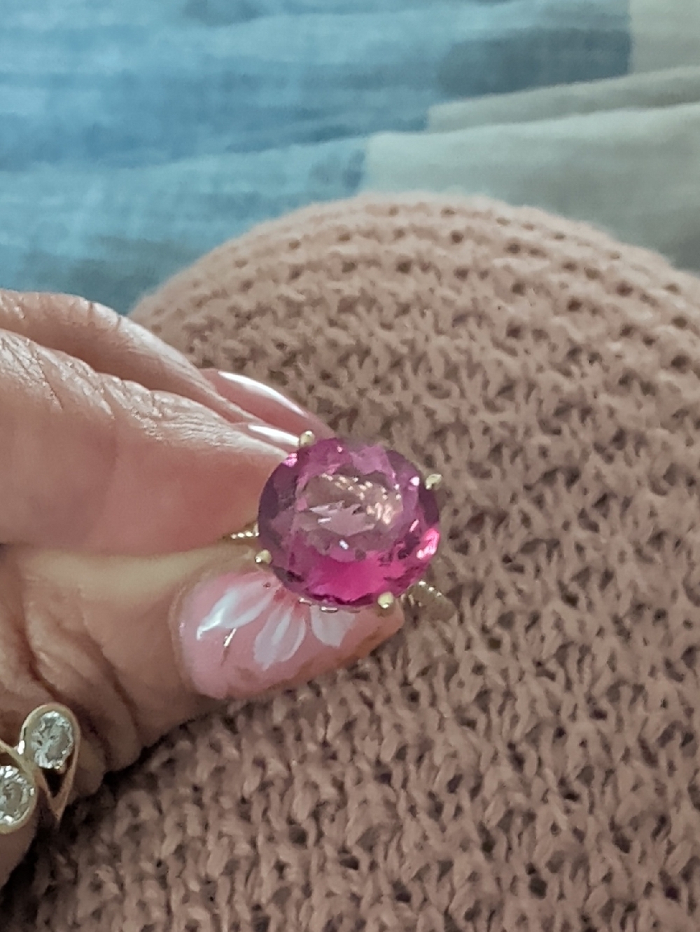 Ross Simons Pink Topaz 14kt Gold Ring